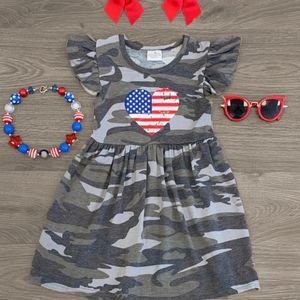 Cammo & Flag Dress